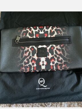Alexander McQueen Leopard Fold Clutch & Dustbag Coming Soon